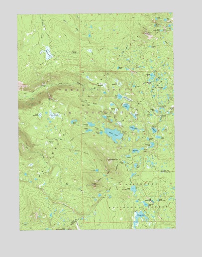 Packsaddle Mountain, OR USGS Topographic Map
