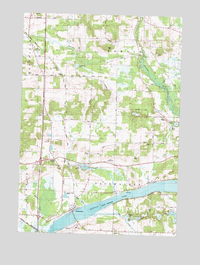 Packwaukee, WI USGS Topographic Map