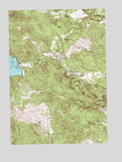 Pactola Dam, SD USGS Topographic Map