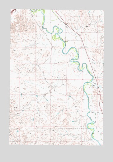 Paddy Fay Creek, MT USGS Topographic Map