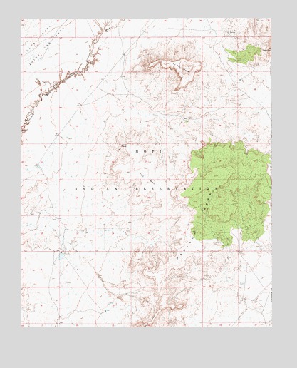 Padilla Mesa, AZ USGS Topographic Map
