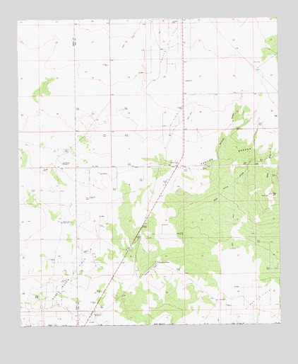 Paduca Breaks West, NM USGS Topographic Map