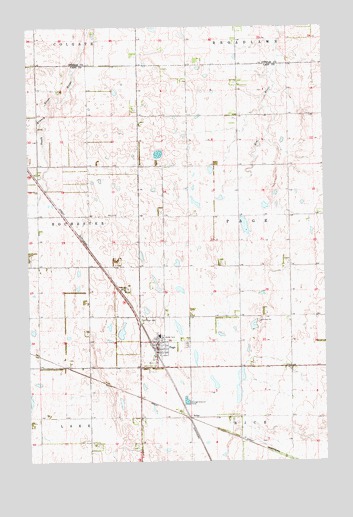 Page, ND USGS Topographic Map