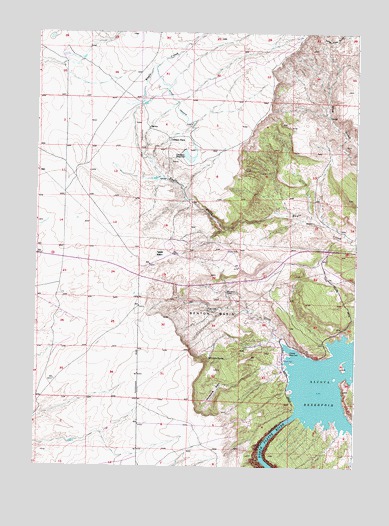 Benton Basin, WY USGS Topographic Map