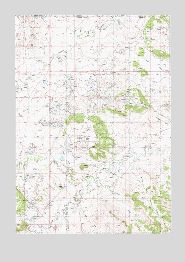 Page Draw, WY USGS Topographic Map