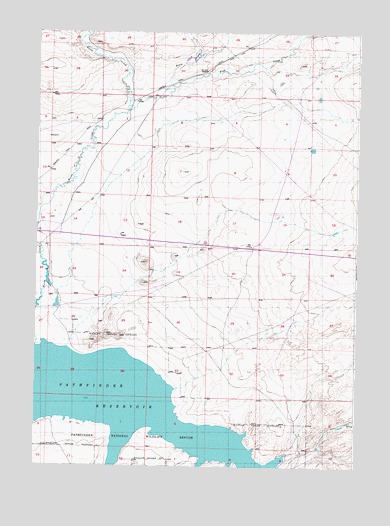 Benton Basin SW, WY USGS Topographic Map