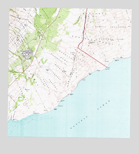 Pahala, HI USGS Topographic Map