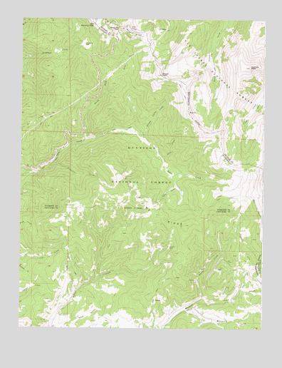 Pahlone Peak, CO USGS Topographic Map