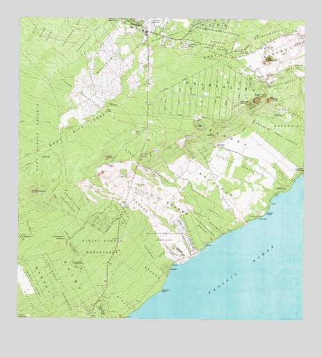 Pahoa South, HI USGS Topographic Map