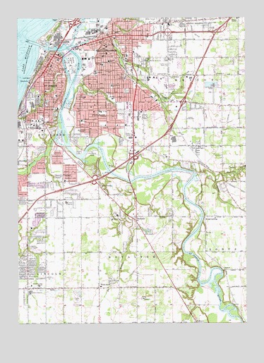 Benton Harbor, MI USGS Topographic Map