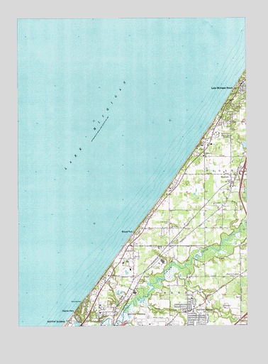 Benton Heights, MI USGS Topographic Map