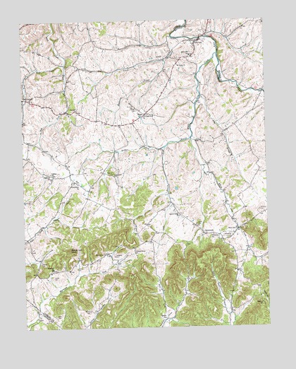 Paint Lick, KY USGS Topographic Map