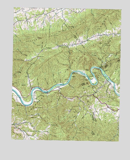 Paint Rock, NC USGS Topographic Map