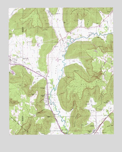 Paint Rock, AL USGS Topographic Map