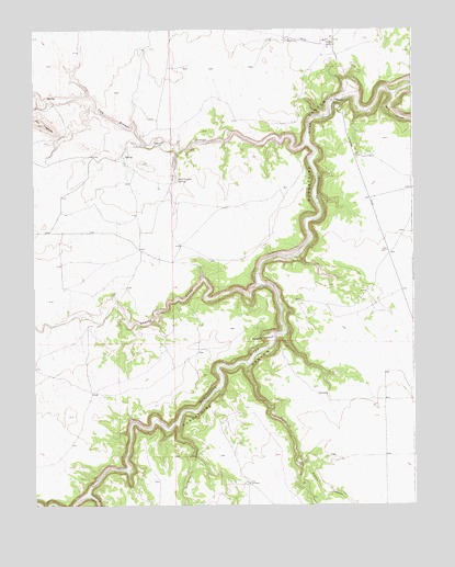 Painted Canyon, CO USGS Topographic Map