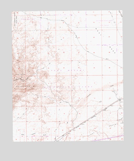 Painted Gorge, CA USGS Topographic Map