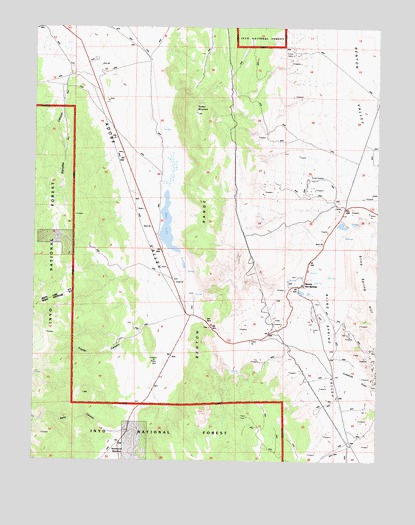 Benton Hot Springs, CA USGS Topographic Map