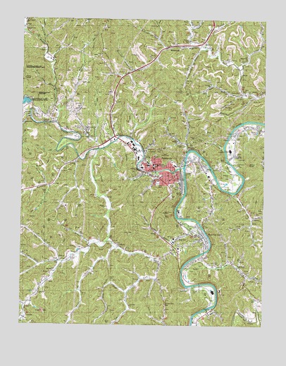 Paintsville, KY USGS Topographic Map