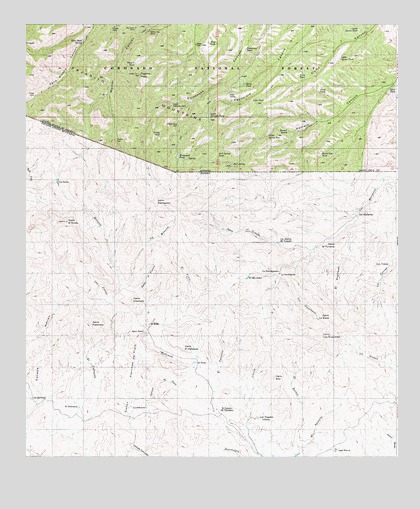 Pajarito Peak, AZ USGS Topographic Map