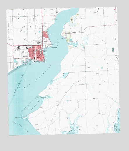 Palacios, TX USGS Topographic Map