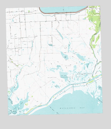 Palacios NE, TX USGS Topographic Map