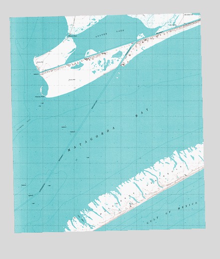 Palacios Point, TX USGS Topographic Map
