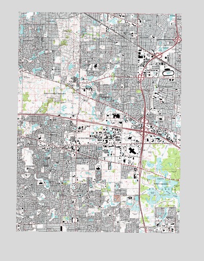 Palatine, IL USGS Topographic Map