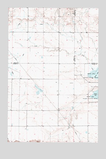Benton Lake West, MT USGS Topographic Map
