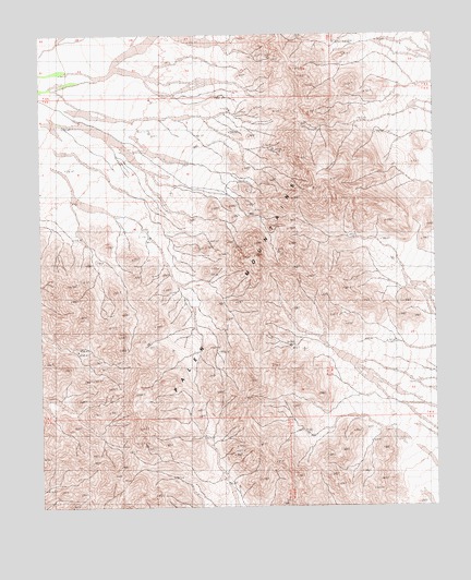 Palen Mountains, CA USGS Topographic Map