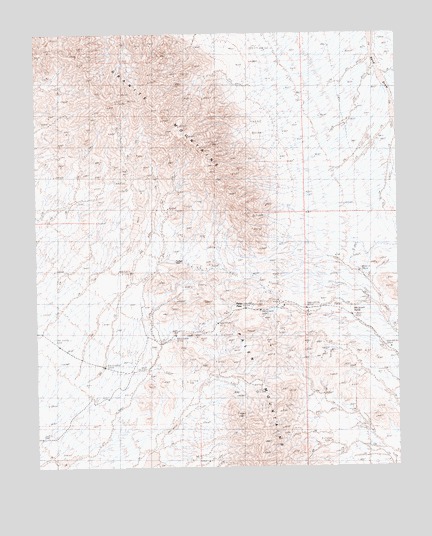 Palen Pass, CA USGS Topographic Map