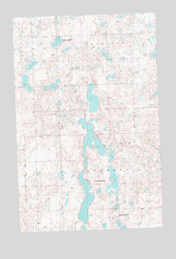 Palermo NW, ND USGS Topographic Map