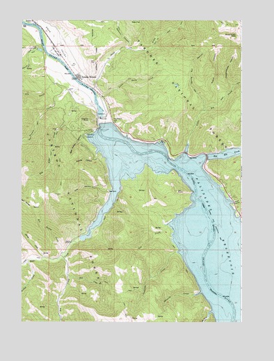 Palisades Dam, ID USGS Topographic Map