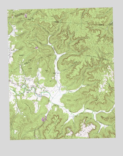 Pall Mall, TN USGS Topographic Map