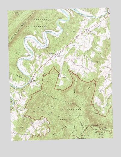 Bentonville, VA USGS Topographic Map