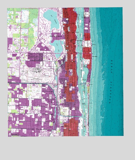 Palm Beach County Elevation Map Palm Beach, FL Topographic Map   TopoQuest