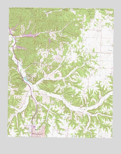 Bentonville North, AR USGS Topographic Map