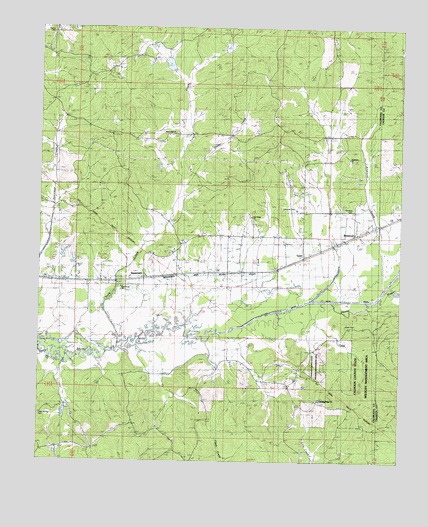 Benwood, MS USGS Topographic Map