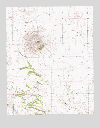 Palo Blanco Mountain, NM USGS Topographic Map