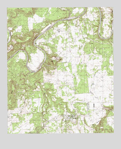 Palo Pinto, TX USGS Topographic Map