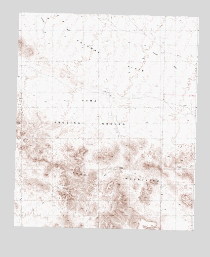 Palomas Mountains NW, AZ USGS Topographic Map