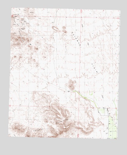 Palomas Mountains SE, AZ USGS Topographic Map
