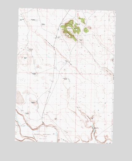 Palomino Buttes, OR USGS Topographic Map