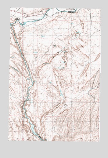 Palouse Falls, WA USGS Topographic Map