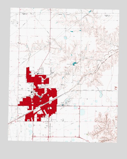 Pampa, TX USGS Topographic Map