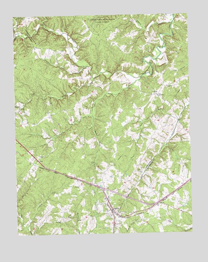 Pamplin, VA USGS Topographic Map