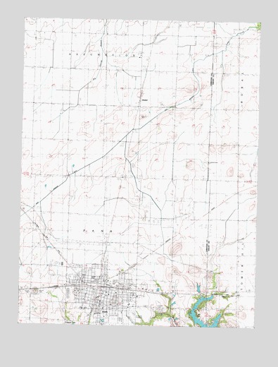 Pana, IL USGS Topographic Map