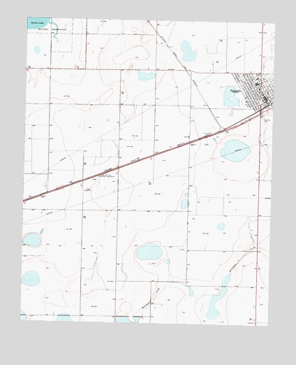 Panhandle West, TX USGS Topographic Map
