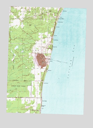 Alabaster, MI USGS Topographic Map