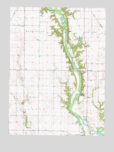 Panther, IA USGS Topographic Map