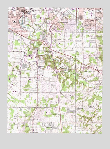 Berea, OH USGS Topographic Map